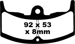 Az EBC fékpad FA organikus FA080