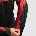 Rebelhorn Softshell MC-Jacket Slash fekete /piros