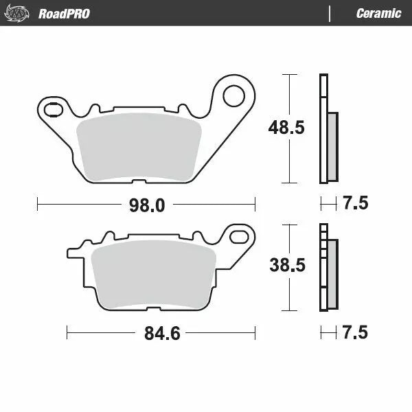 Moto-Master Brake Pad Ceramic 412904
