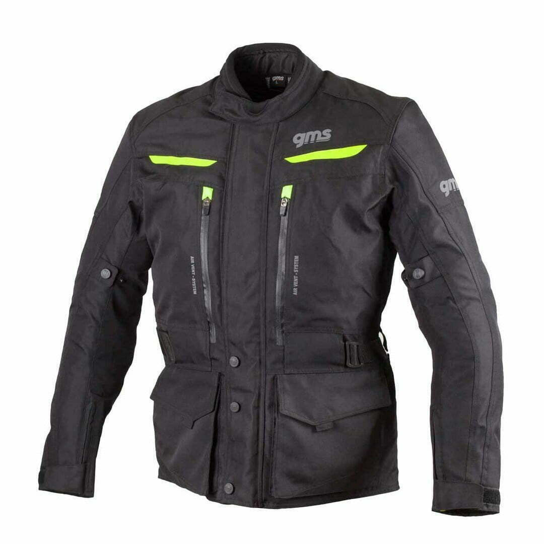 GMS textil MC kabát Gear Black /Influenza