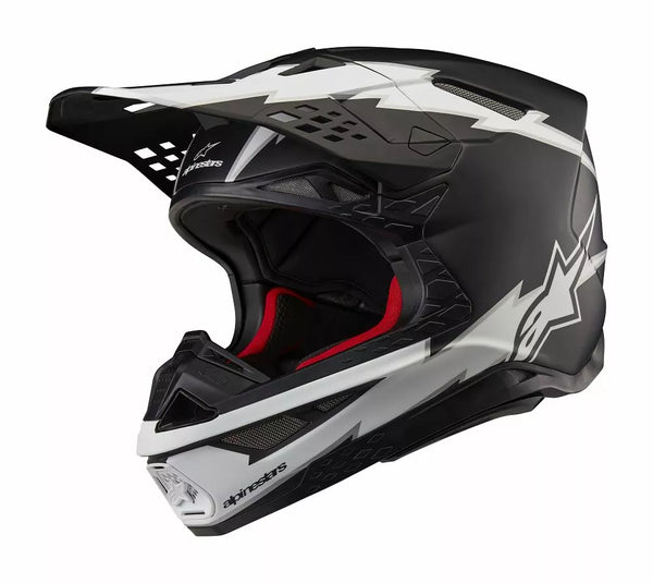 Alpinestars (MX) Helmet SM10 AMP BLK/WT XL 8300623-1121-XL