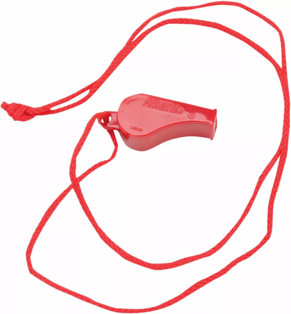Atlantis Whistle Corded Red A2701