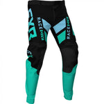 FXR dobogóra MX Cross Pants 21 fekete /menta /égkék