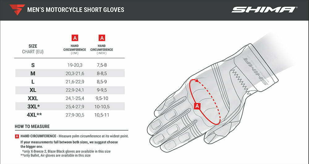 Shima MC-Gloves Rush Fekete