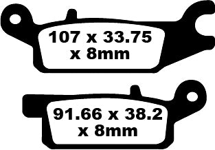 EBC fékpad szén tt Dirt Fa443tt