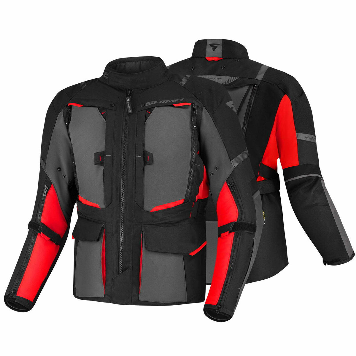 Shima Textile MC-Jacket Hero 2.0 fekete /piros