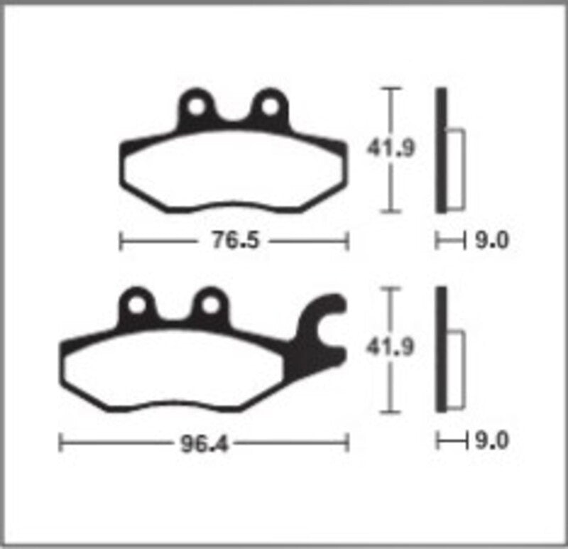 Tecnium Scooter Organic Brake Pads - Me318 1022676