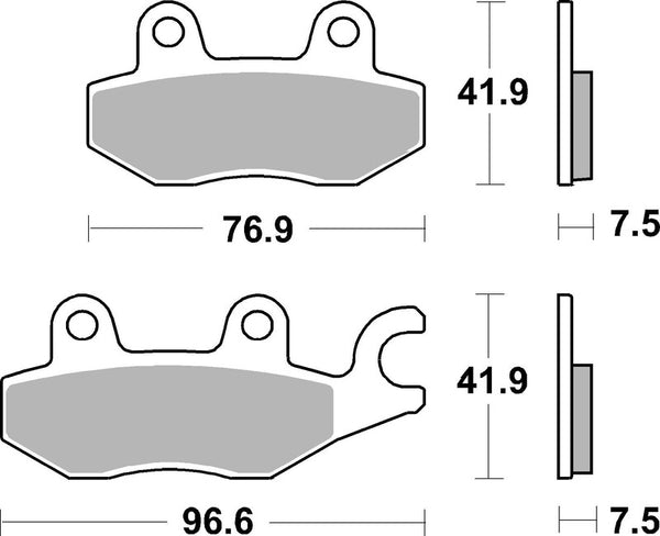 Brembo Street szinterelt fémfékpárnák - 07KA31SA 07KA31SA