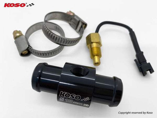 Koso vízhőmérséklet -érzékelő adapter Ø18 mm -es tömlőhöz BG018B00