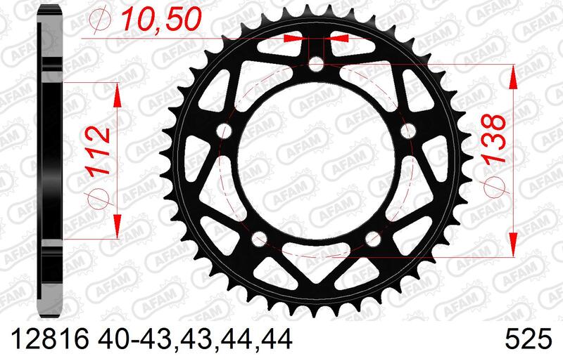 AFAM Steel Standard hátsó lengő 12816 - 525