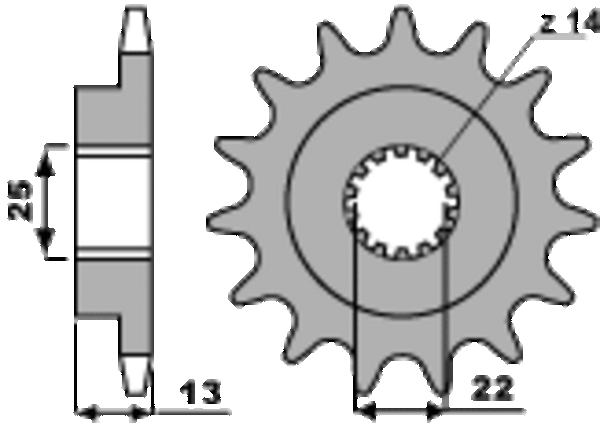 PBR acél szabványos első láncszem 2201 - 525 2201 16 18NC