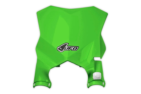 UFO stadion elülső számú lemez zöld kawasaki Kx250f/450f KA04746#026