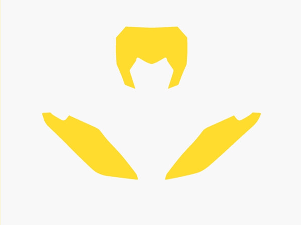 Blackbird Plate Matricák sárga Fantic XX 3F00/000004