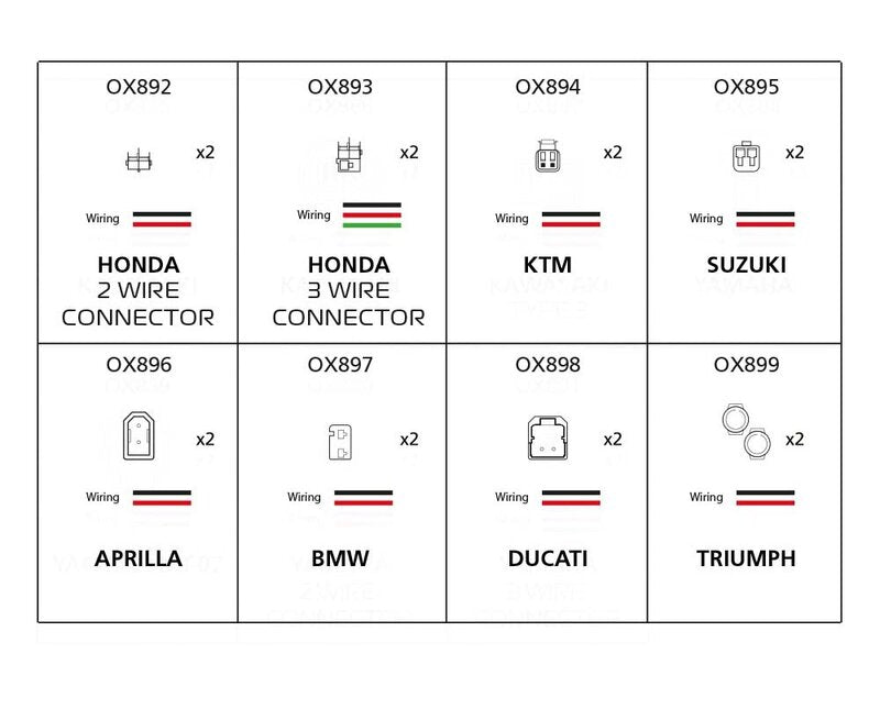 Oxford jelző adapter kábel - Kawasaki 1. típusú Ox885