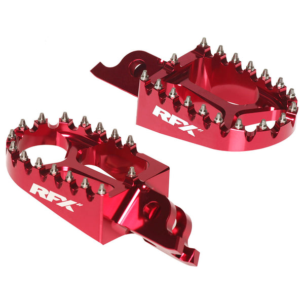 RFX Pro CNC Aluminium Trials Footrest (Red) - Universal Gas Gas/Beta/Sherco/Montesa 