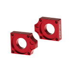 RFX Pro hátsó tengely -beállítók blokkok (piros) - Honda CRF150 FXAB1030099RD