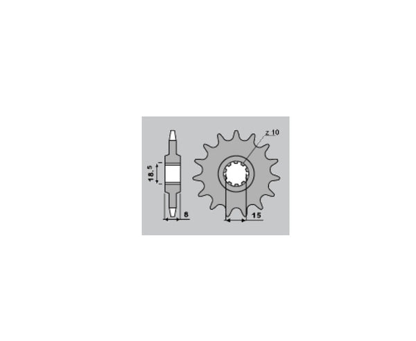 PBR acél szabványos első láncszem 599 - 428 599 14 18NC