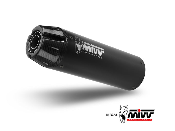 MIVV HR-1 Silencer H.091.LH1BG avbildad som fristående avgassystem, idealisk för uppgradering inom ACC. EXHAUST och reservdelar.