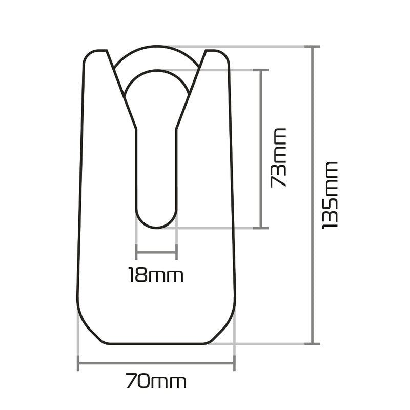 Oxford Monster Disc Lock - sárga 36 m