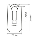 Oxford Monster Disc Lock - sárga 36 m