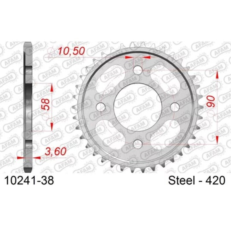 AFAM standard acél hátsó spropet 10241 - 420