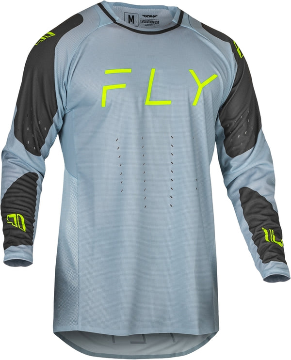 Fly Racing Evolution Dst Jersey - Jégszürke/faszén/neonzöld 377-121x