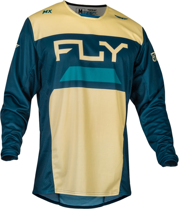 Fly Racing Kinetic Reload Jersey - Elefántcsont/Navy/Cobalt 377-523L