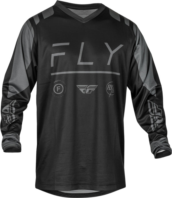 Fly Racing F-16 Jersey-Black/faszén 377-921s