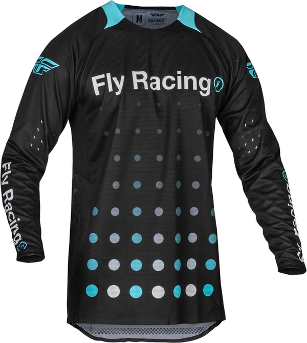 Fly Racing Evolution Dst Strobe Jersey - Fekete/Elektromos Kék 377-124m