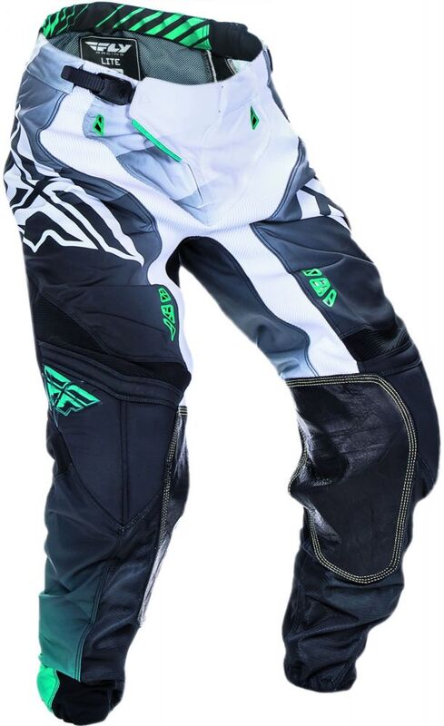 Fly Racing Lite hidrogén nadrág fekete/fehér/Teal SZ 28 370-73028