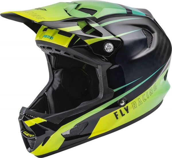 Fly Racing Werx-R Helmet Hi-Vis/Teal Carbon XL 73-9223X
