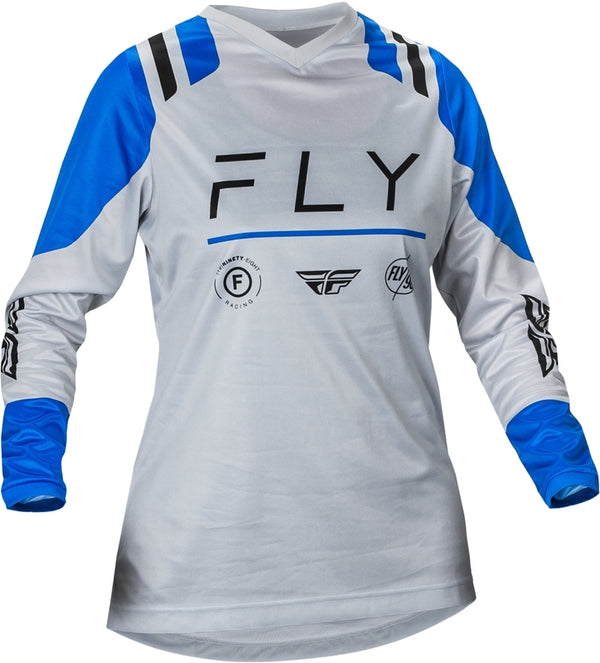 Fly Racing F-16 Woman Jersey-Arctic Grey/Blue 377-820L
