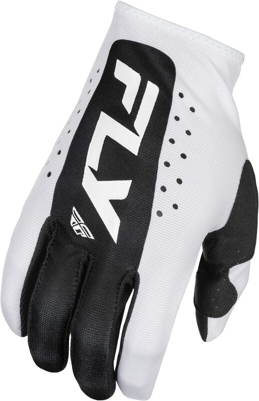 Fly Racing Lite Gloves - White/Black 378-7132X