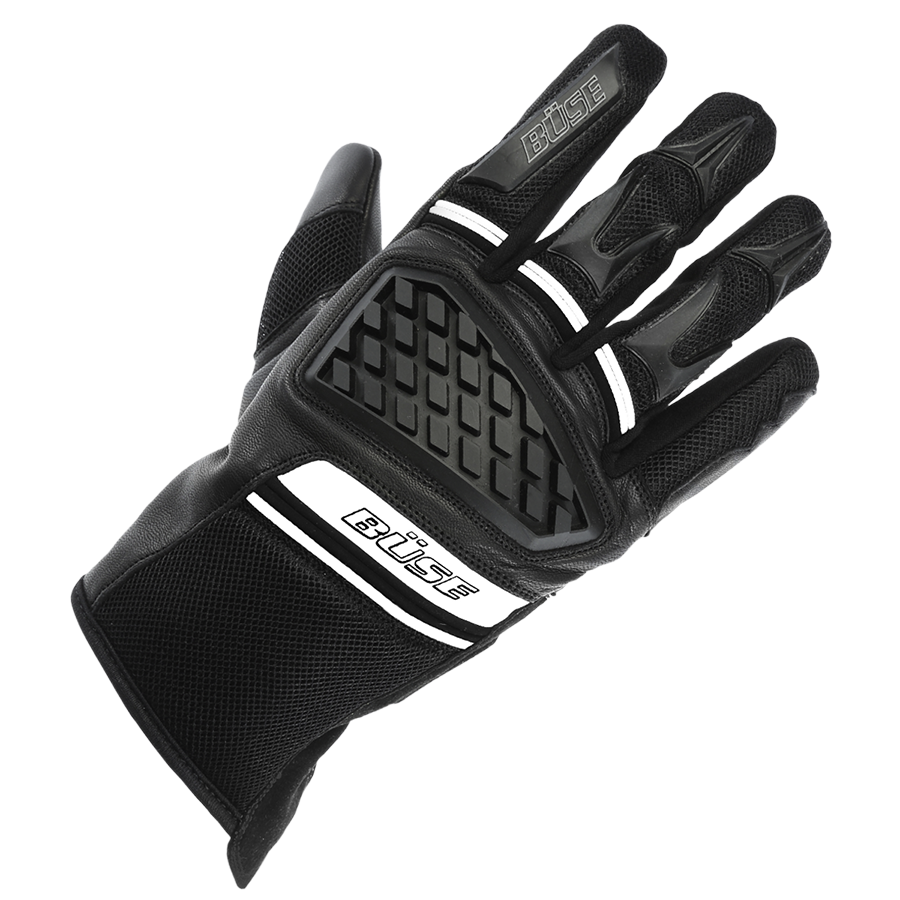 Büse MC-Gloves braga fekete /fehér