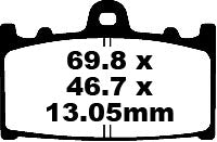 EBC fékbetét szén tt Dirt Fa366tt