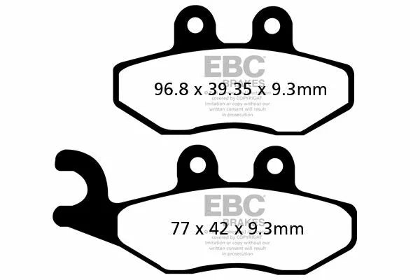 EBC BRAKE PAD CARBON SCOOTER SFAC353