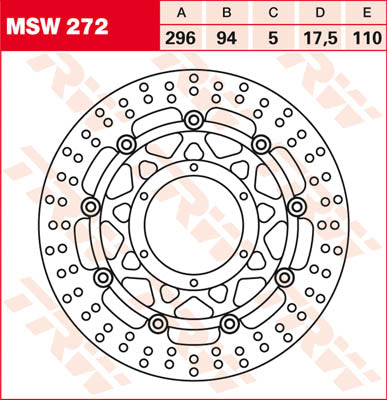 TRW féktárcs FL MSW272 MSW272