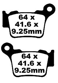 EBC fékpad szén tt Dirt Fa368tt