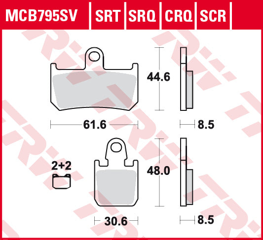 TRW fékbetétek Sinter Track MCB795SRT