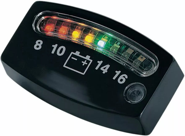 Kuryakyn Gauge Battery LED Black Kur4218