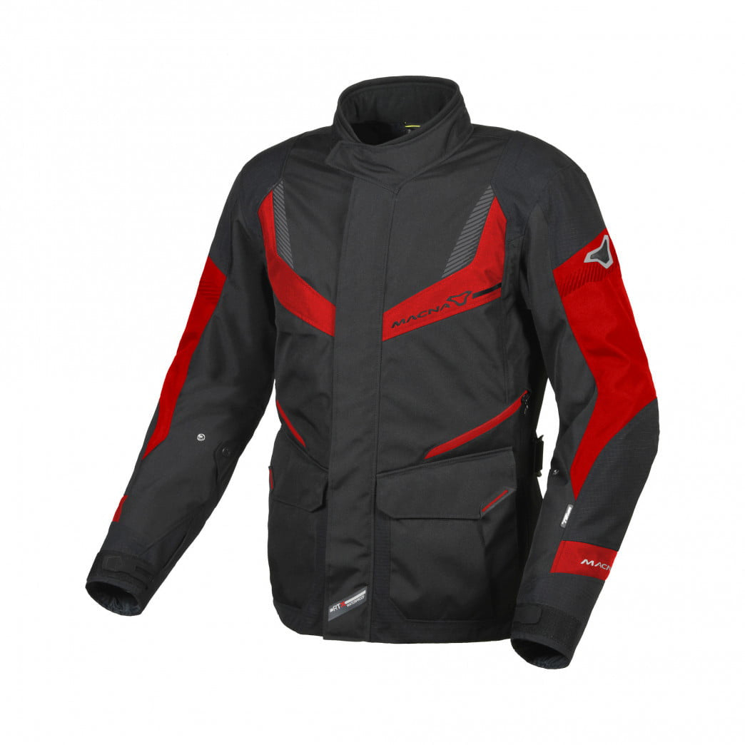 Macna textile mc jacket rancher black /red