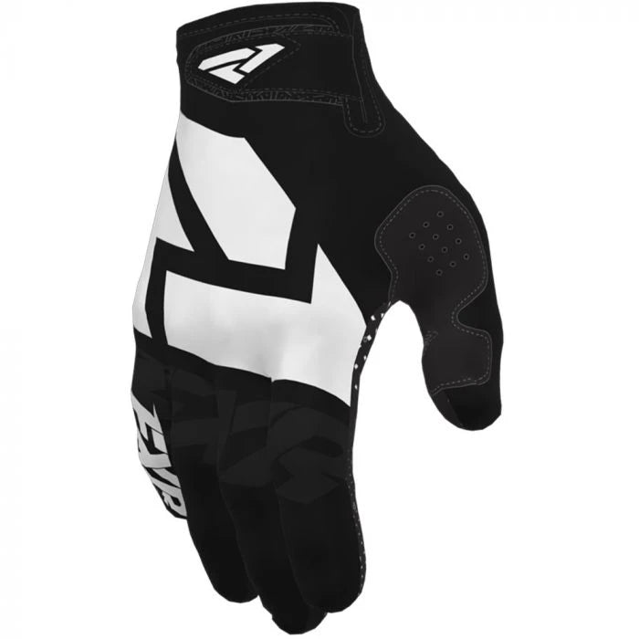 FXR gyerekek Cross MC-Gloves tengelykapcsoló-heveder MX 20 fekete/fehér