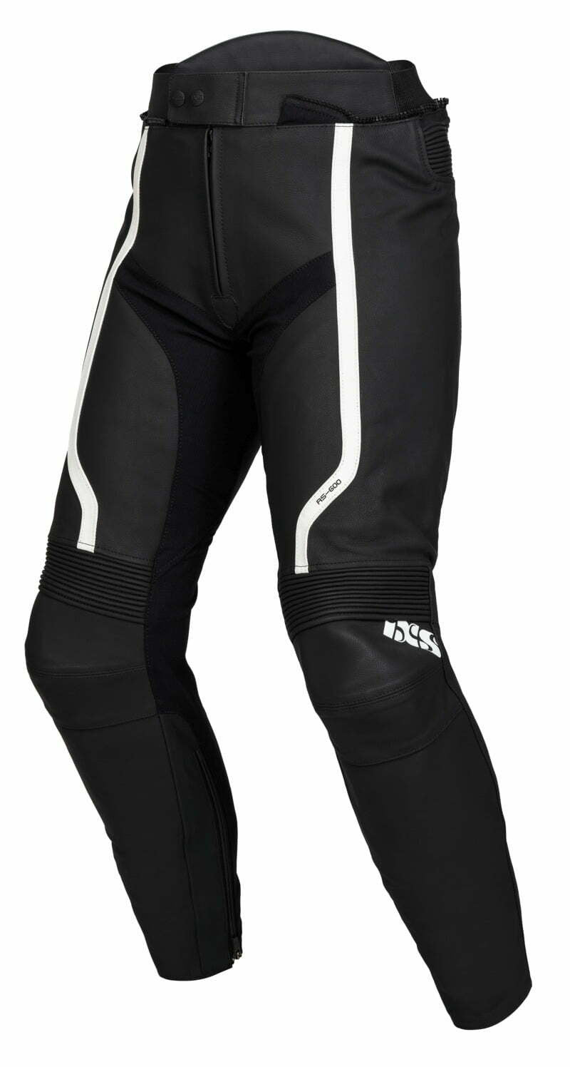 IXS MC leather pants LD RS-600 1.0 Black /White