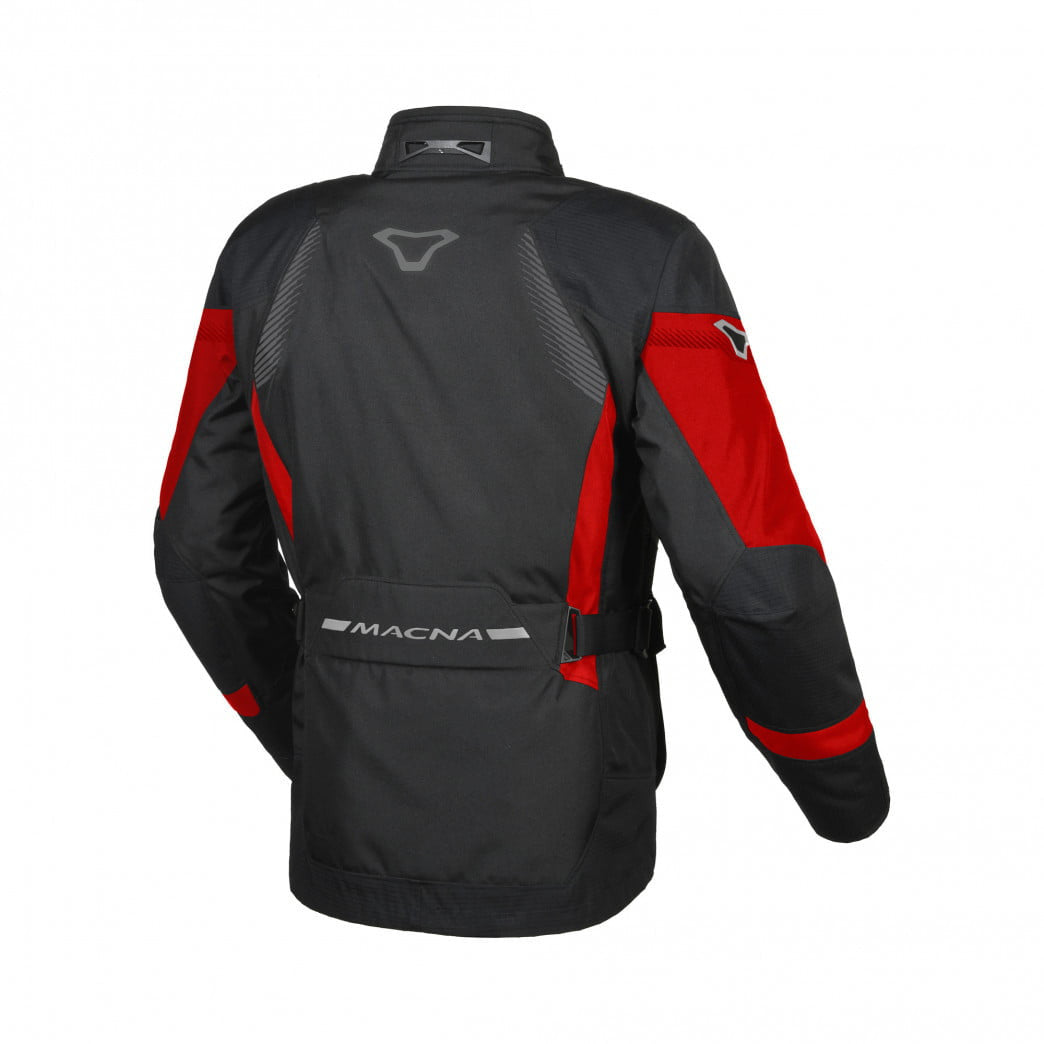 Macna textile mc jacket rancher black /red