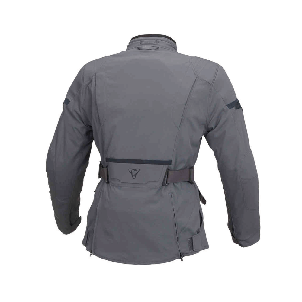 Macna lady textile mc-jacket shine gray