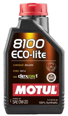 MOTUL 8100 Eco-Lite 0W20 1L (12db/karton)