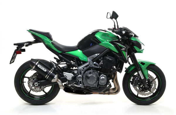 Kawasaki Z900 homologizált alumínium darkrace tech hangtompító, széntartalmú sapka az eredeti és nyílgyűjtők számára