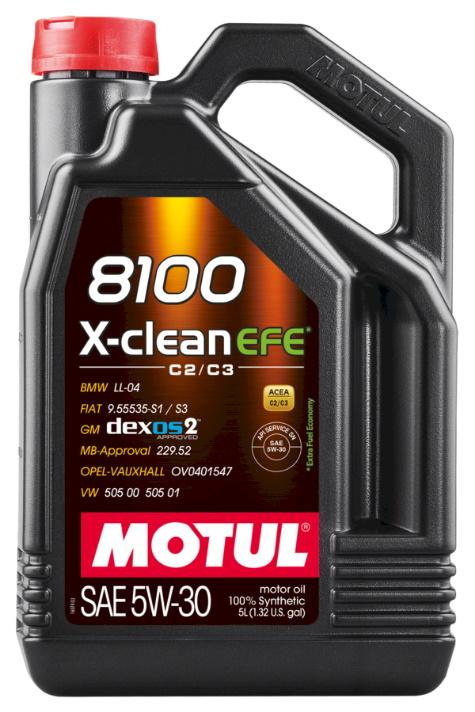 Motul 8100 X-Clean EFE 5W30 5L (4 DCS/karton)