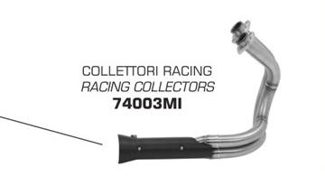 Kawasaki Vulcan's 650 17 Stainless Steel Collector for Arrow Silencer