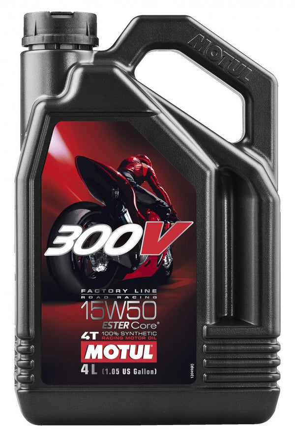 MOTUL 300V 4T gyári vonal 15W-50 4 L (4 db/karton)
